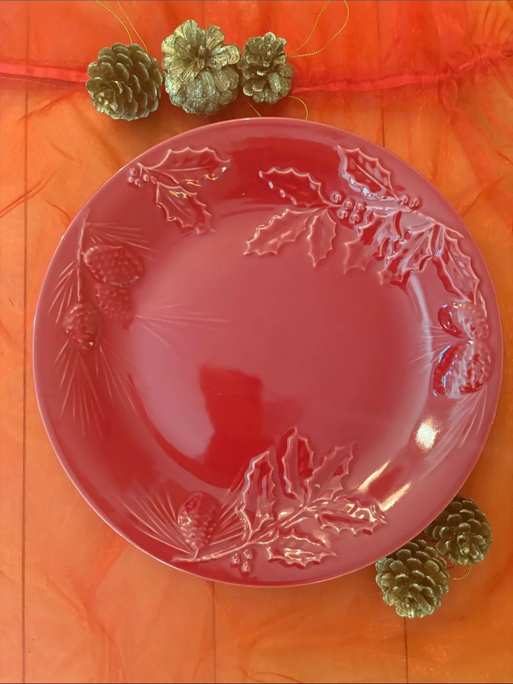 Rustic Berry Dinner Plate LENOX Winter Holiday Christmas